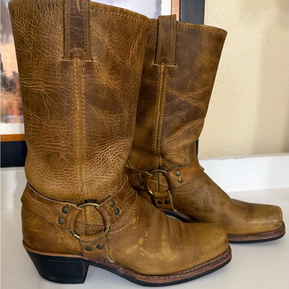 Frye Leather Harness / Western Boots